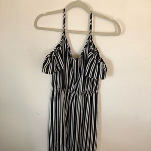 Black and white maxi dress